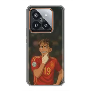 Чохол з футболістом Ламін Ямаль Xiaomi 14 Pro (Ямаль аніме)
