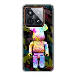 Чехлы для Xiaomi 14 Pro - Bearbrick Louis Vuitton (PREMIUMPrint) (Яркий Bearbrick)