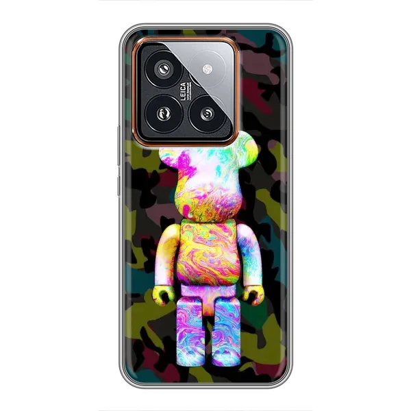 Чехол с принтом «Яркий Bearbrick» для Xiaomi 14 Pro