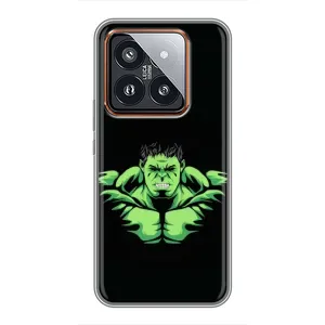 Чехлы с героями Марвел Xiaomi 14 Pro (VPrint) (Зелёный Халк)