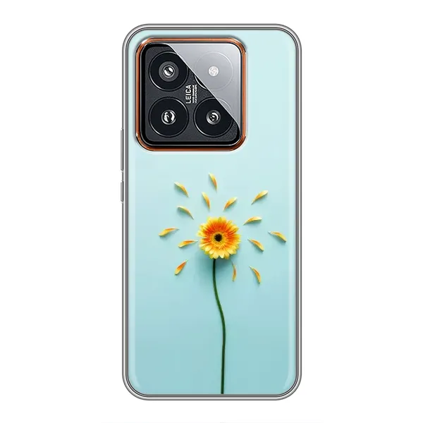 Чехол с принтом «Желтый цветок» для Xiaomi 14 Pro