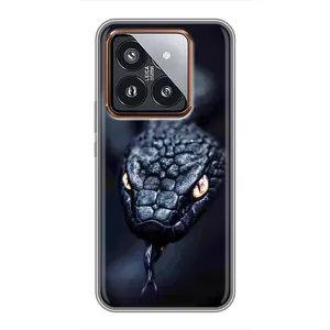 Чехол с принтом «Черная змея» для Xiaomi 14 Pro