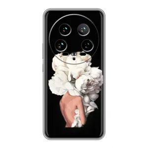 Чехлы (ART) Цветы на Xiaomi 14 Ultra (VPrint) (Білі квіти)
