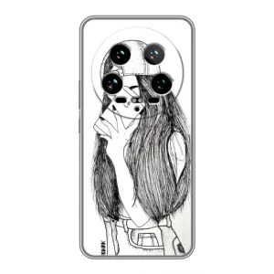 Чехол с печатью для Xiaomi 14 Ultra - (Мода) (AlphaPrint) (Фото девочки)