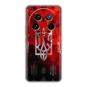 Украинские Чехлы для Xiaomi 14 Ultra с картинкой УПА (AlphaPrint) (ГЕРБ УПА)