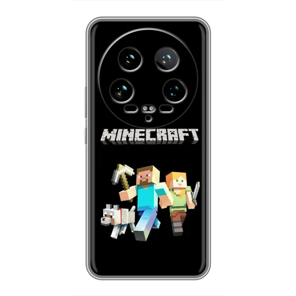Чехол с принтом «герои Minecraft» для Xiaomi 14 Ultra