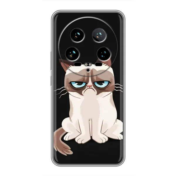 Чохол з принтом «Сумний кіт» для Xiaomi 14 Ultra Чохол з принтом «Сумний кіт» для Xiaomi 14 Ultra