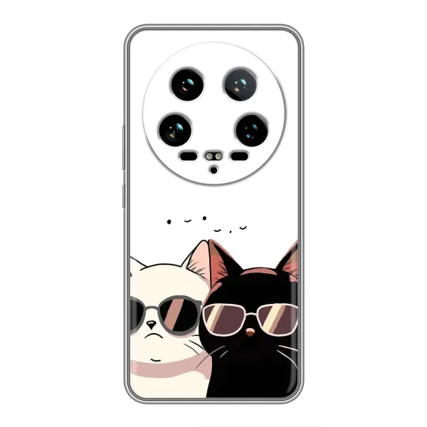 Чехол с принтом «Коты в очках» для Xiaomi 14 Ultra Чехол с принтом «Коты в очках» для Xiaomi 14 Ultra