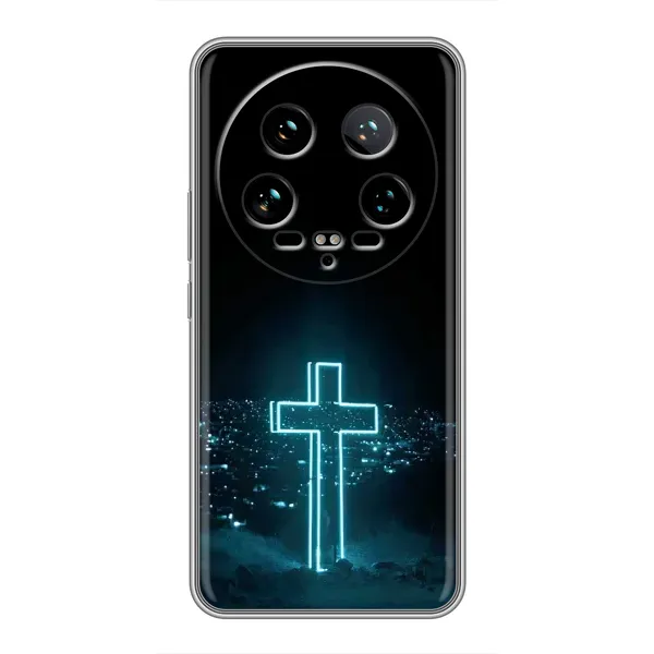 Чехол с принтом «Крест и город» для Xiaomi 14 Ultra Чехол с принтом «Крест и город» для Xiaomi 14 Ultra