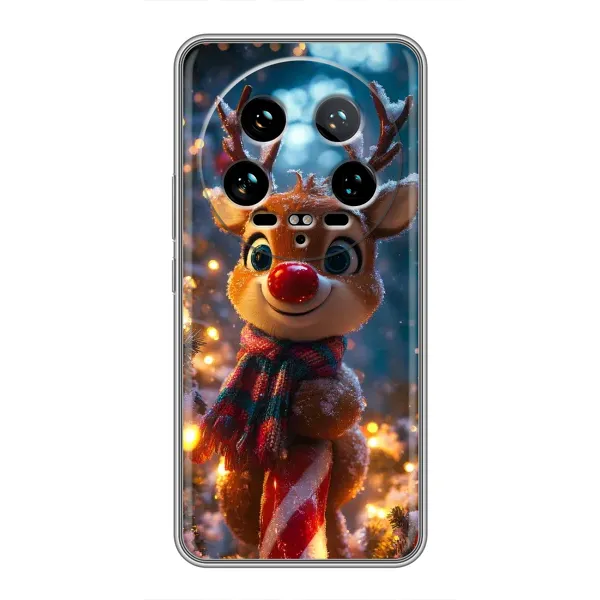 Чохол з принтом «Олень з шарфом» для Xiaomi 14 Ultra