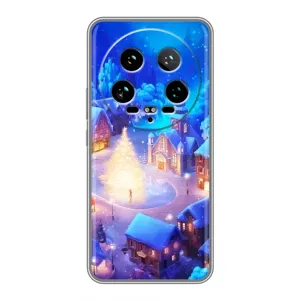 Рождественские Чехлы для Xiaomi 14 Ultra (VPrint) (Рождественский город)