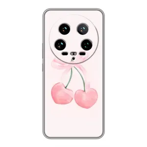 Чехол с розовым рисунком для Xiaomi 14 Ultra (Розовые вишни)