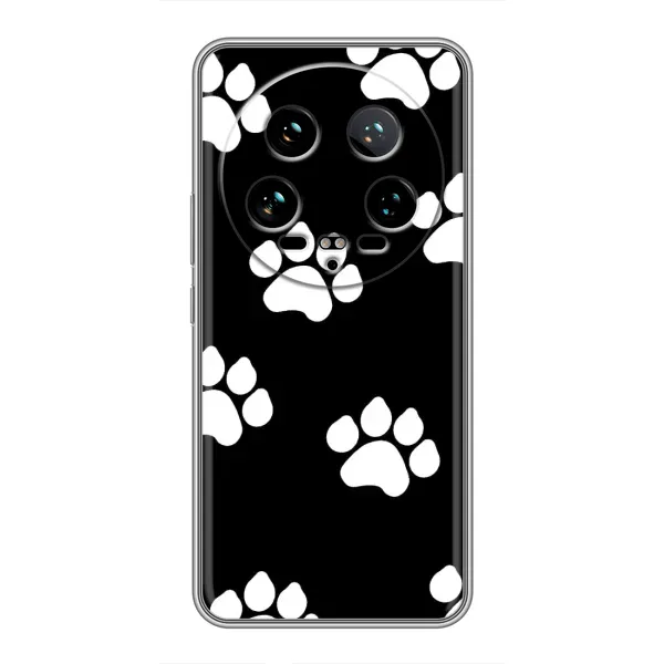 Чехол с принтом «Следы собаки» для Xiaomi 14 Ultra