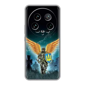 Чехлы с картинкой ЗСУ для Xiaomi 14 Ultra (AlphaPrint) (Солдат ЗСУ)