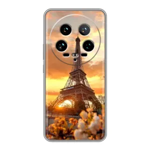 Чехол Эйфелева Башня для Xiaomi 14 Ultra - (AlphaPrint) (Солнечная башня)