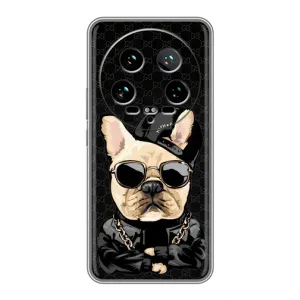 Чехлы с крутыми принтами для Xiaomi 14 Ultra - (PREMIUMPrint) (Стильная собака)