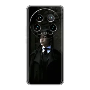 Чехол с дизайном Венздей 2 на Xiaomi 14 Ultra (Темный стиль Уэнздей)