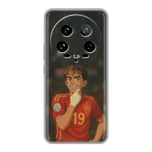 Чехол с футболистом Ламин Ямаль Xiaomi 14 Ultra (Ямаль аниме)
