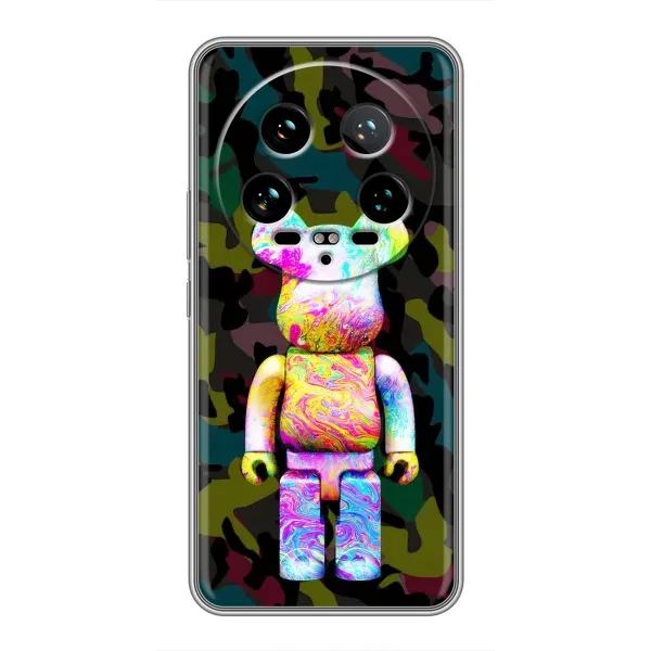Чехол с принтом «Яркий Bearbrick» для Xiaomi 14 Ultra