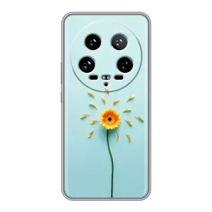 Чохли з квітами для Xiaomi 14 Ultra (VPrint) (Жовта квітка)
