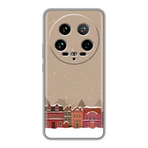 Новогодние, Праздничные Чехлы для Xiaomi 14 Ultra - 2024 год (Зимний город)