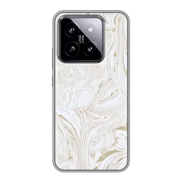 Чохол з принтом «Білий мрамор» для Xiaomi 14