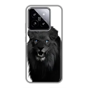 Чохли з картинкою животних Xiaomi 14 (Чорний ЛЕВ)