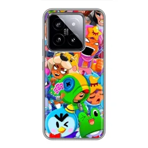 Чехлы Brawl Stars для Xiaomi 14 (AlphaPrint) (Герої Бравл Старс)