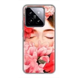 Чехлы (ART) Цветы на Xiaomi 14 (VPrint) (Очі в квітах)