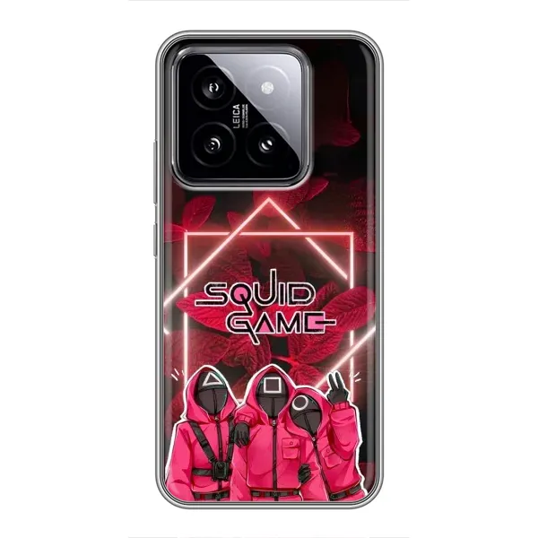 Чохол з принтом «Охоронці Гра кальмара» для Xiaomi 14 Чохол з принтом «Охоронці Гра кальмара» для Xiaomi 14