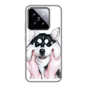 Чохол з Хаскі Xiaomi 14 - (AlphaPrint) (Хаскі улибака)