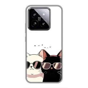Чохол з малюнком кіт на Xiaomi 14 (Коти в окулярах)