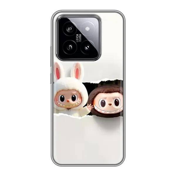 Чехол с принтом «Лабубу» для Xiaomi 14 Чехол с принтом «Лабубу» для Xiaomi 14