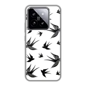 Чохол з пташками на Xiaomi 14 (VPrint) (Ластівки)