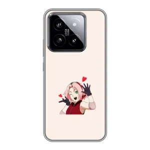 Чохли Персонажі Аніме Наруто для Xiaomi 14 (AlphaPrint) (Лайк Сакура)