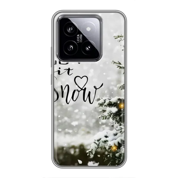 Чехол с принтом «Let it snow» для Xiaomi 14