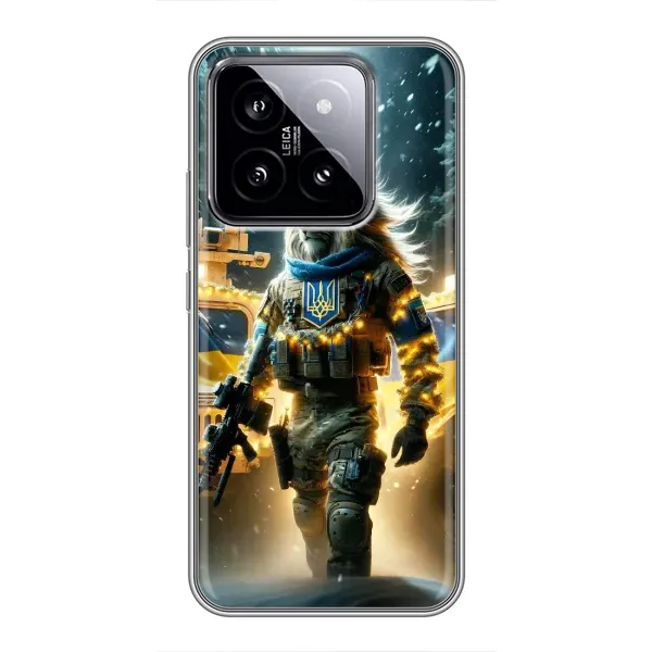Чехол с принтом «ЛЕВ ЗСУ» для Xiaomi 14