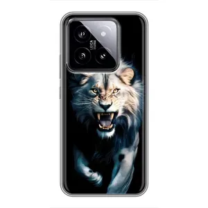 Чохол з картинкою 'Хижаки' для Xiaomi 14 (Лев у темряві)