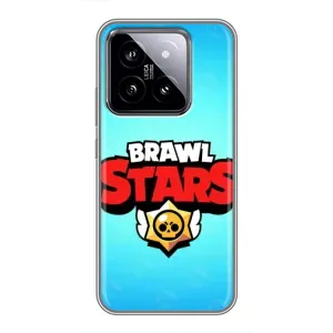 Чехлы Brawl Stars для Xiaomi 14 (AlphaPrint) (Лого Бравл Старс)