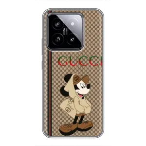 Чохли  GUCCI для Ксяомі 14 (AlphaPrint) (Mickey GUCCI)