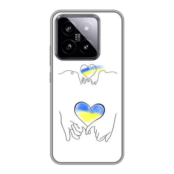 Чехол с принтом «Мир Украине» для Xiaomi 14