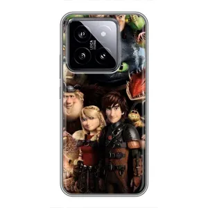 Чехол как приручить дракона на Xiaomi 14 (Персонажи дракона)