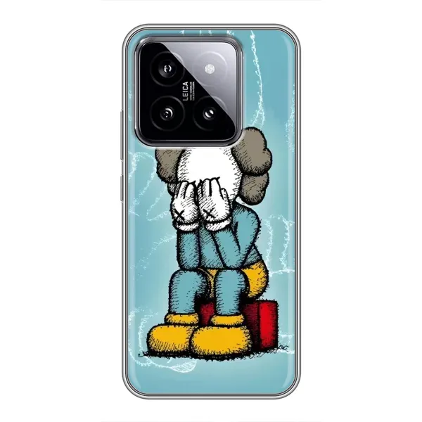 Чохол з принтом «Плач Bearbrick» для Xiaomi 14