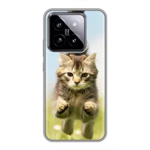 Чохли з Котиками для Xiaomi 14 (VPrint) (Прижок кота)