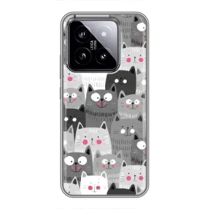 Чохли з Котиками для Xiaomi 14 (VPrint) (Мальовані котики)