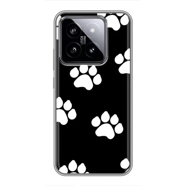 Чехол с принтом «Следы собаки» для Xiaomi 14