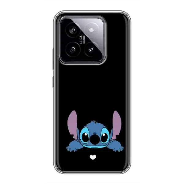 Чехол с принтом «Стич на черном» для Xiaomi 14