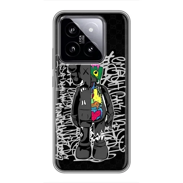 Чохол з принтом «Стиль Bearbrick» для Xiaomi 14