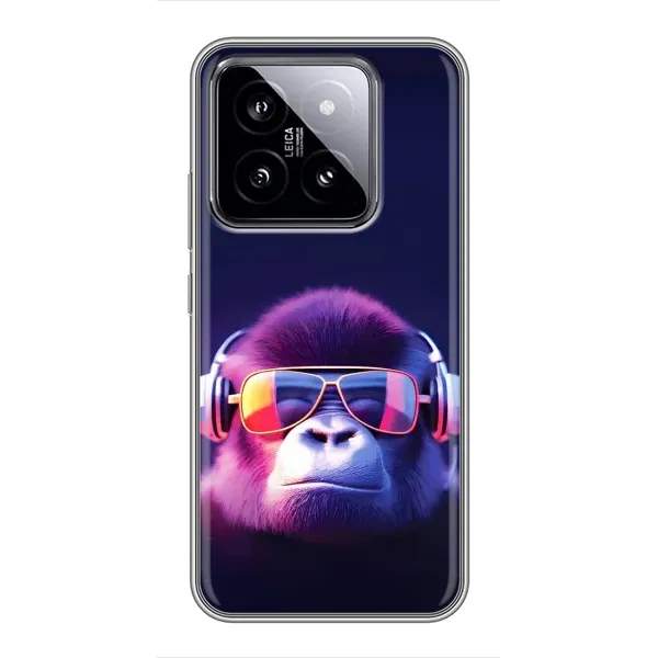Чохол з принтом «Стильна мавпа» для Xiaomi 14