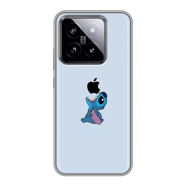 Чехол с принтом «Stitch apple» для Xiaomi 14